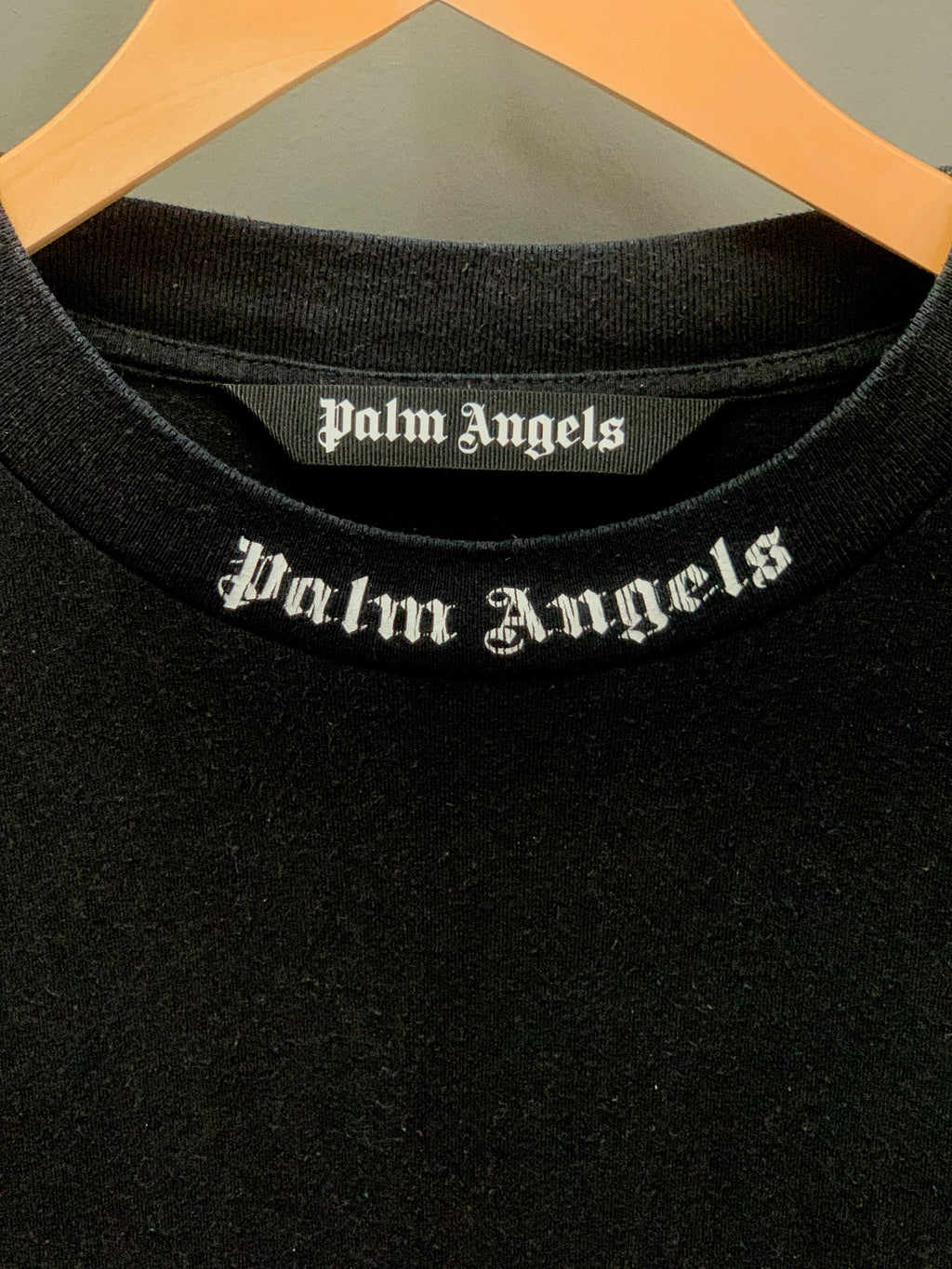 Palm Angels Collar Print Tee - Large