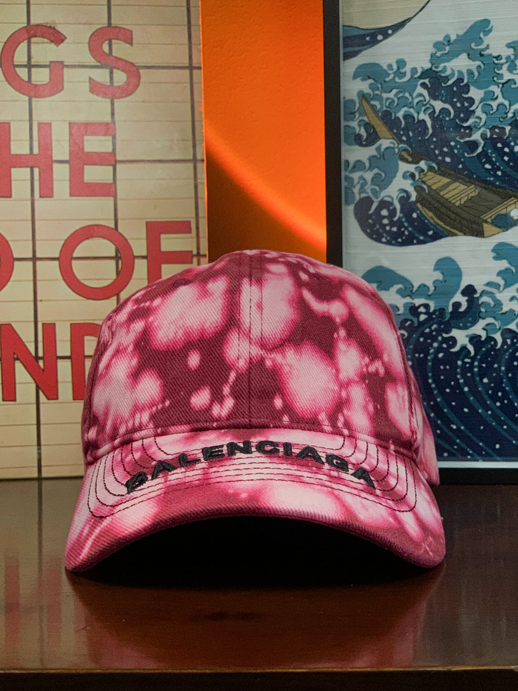 Balenciaga Tie Dye Peak Spellout Cap