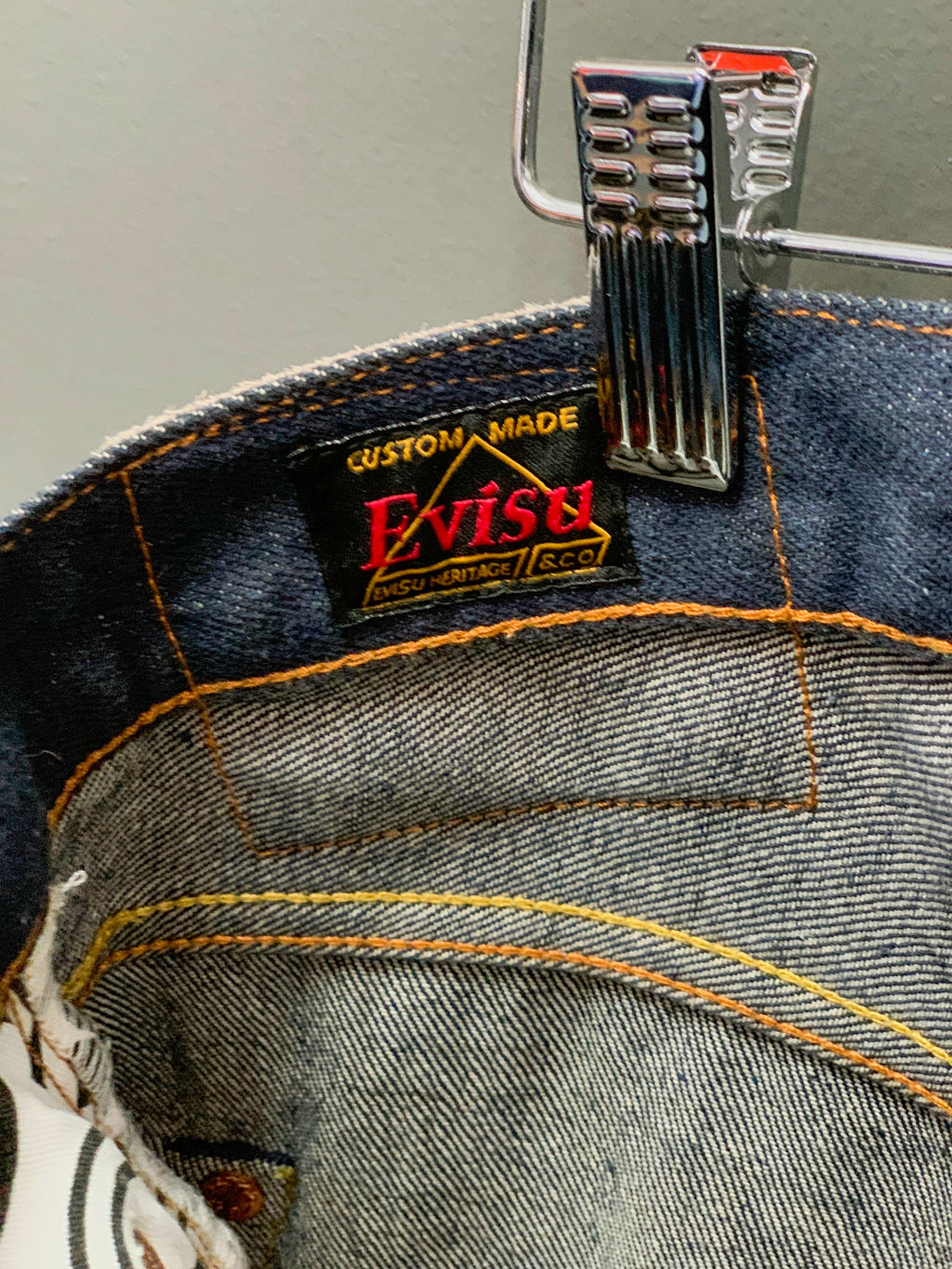 Evisu Daicock Flames Japan Denim Jeans - Size 34 (Large)