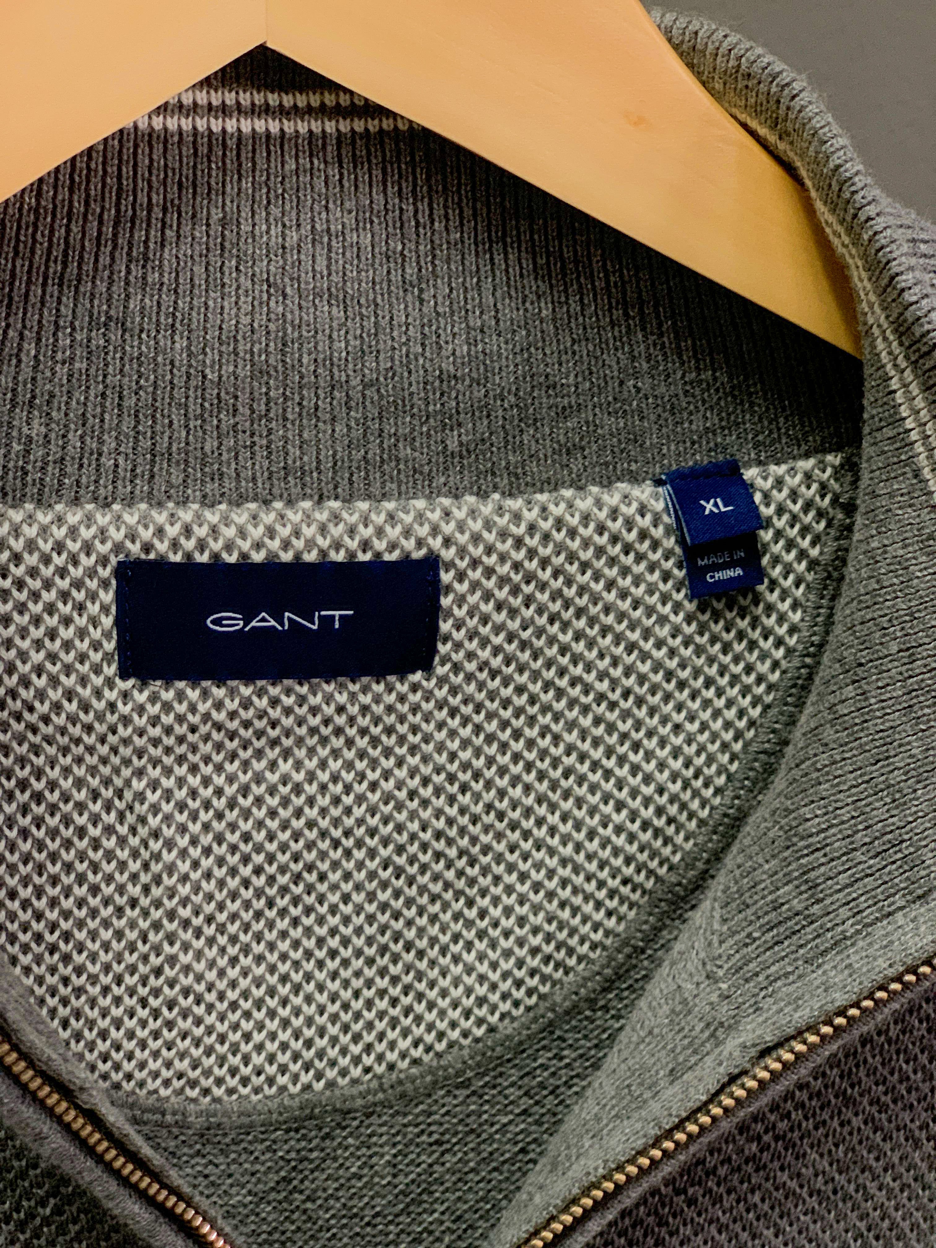Gant 1/4 Zip Knit Jersey - Fits Large