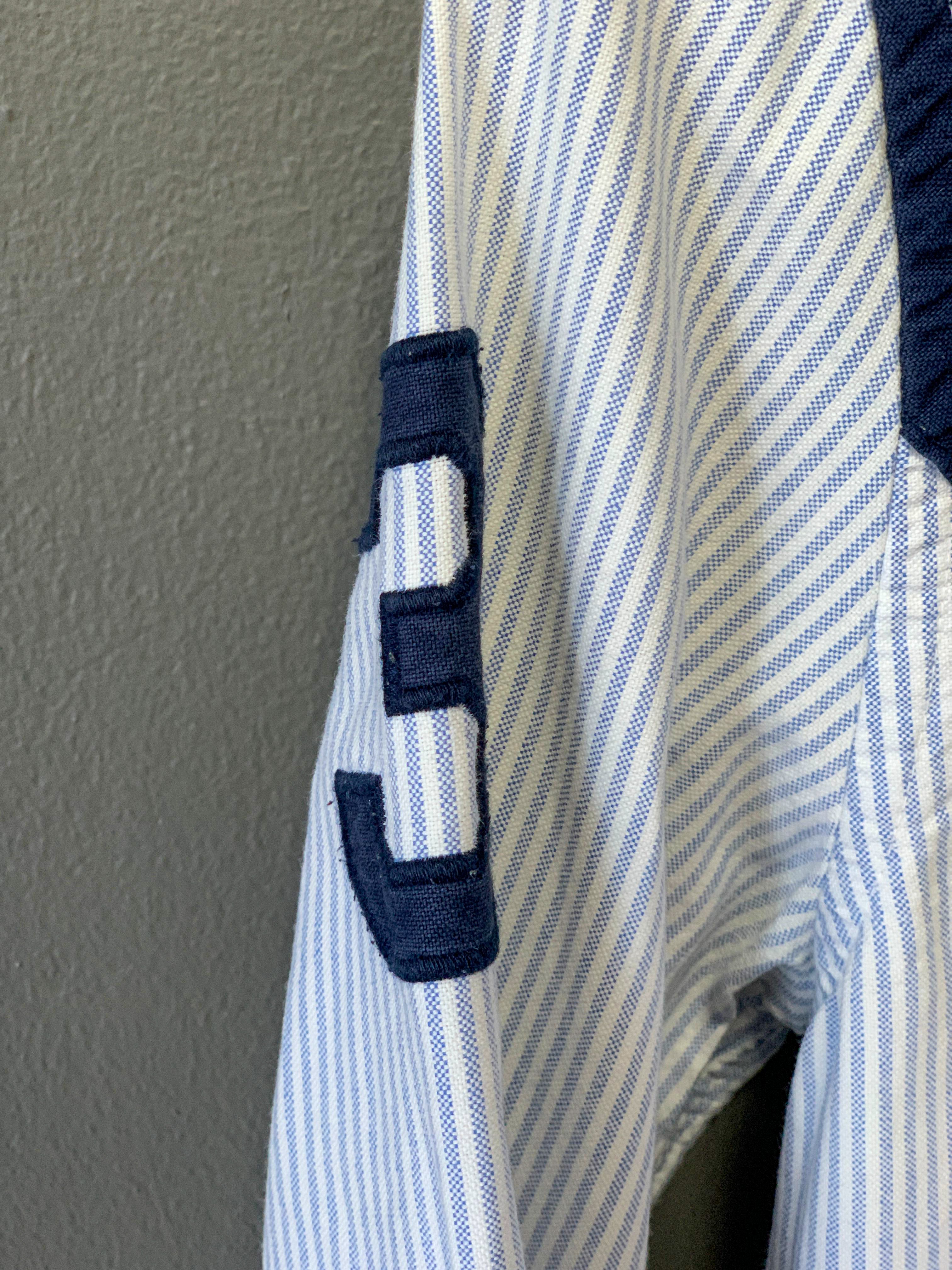 Polo Ralph Lauren Stripe Small Pony Ladies Cotton Shirt - Small