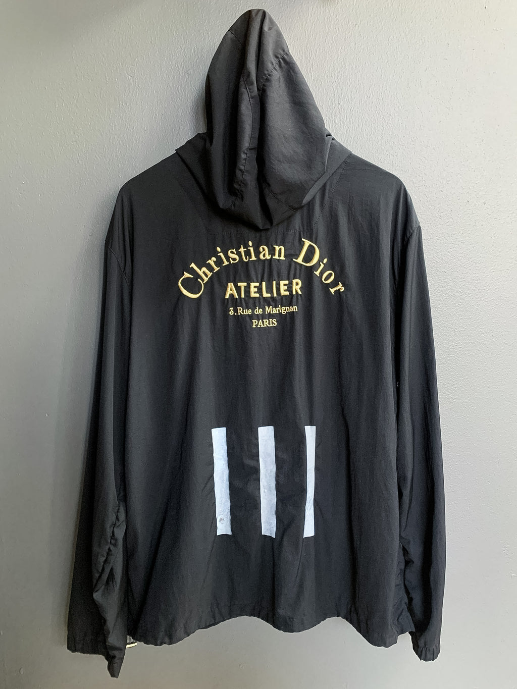 Christian Dior Atelier Gold Embroidered Zip Hoodie - Extra Large