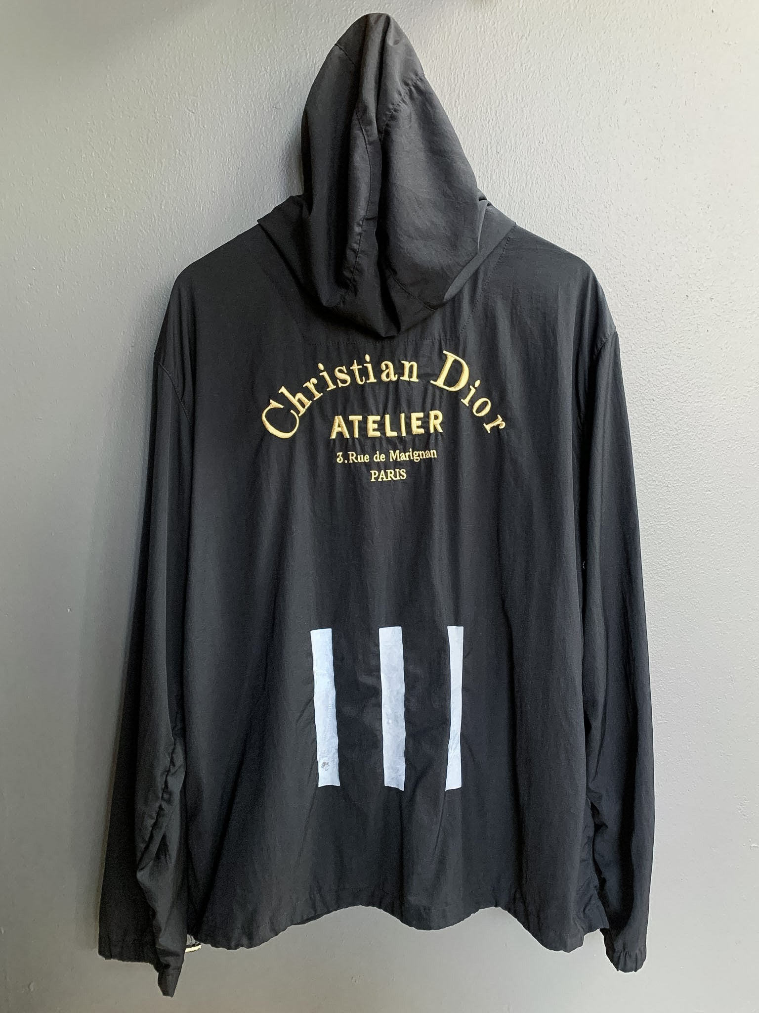 Christian Dior Atelier Gold Embroidered Zip Hoodie - Extra Large