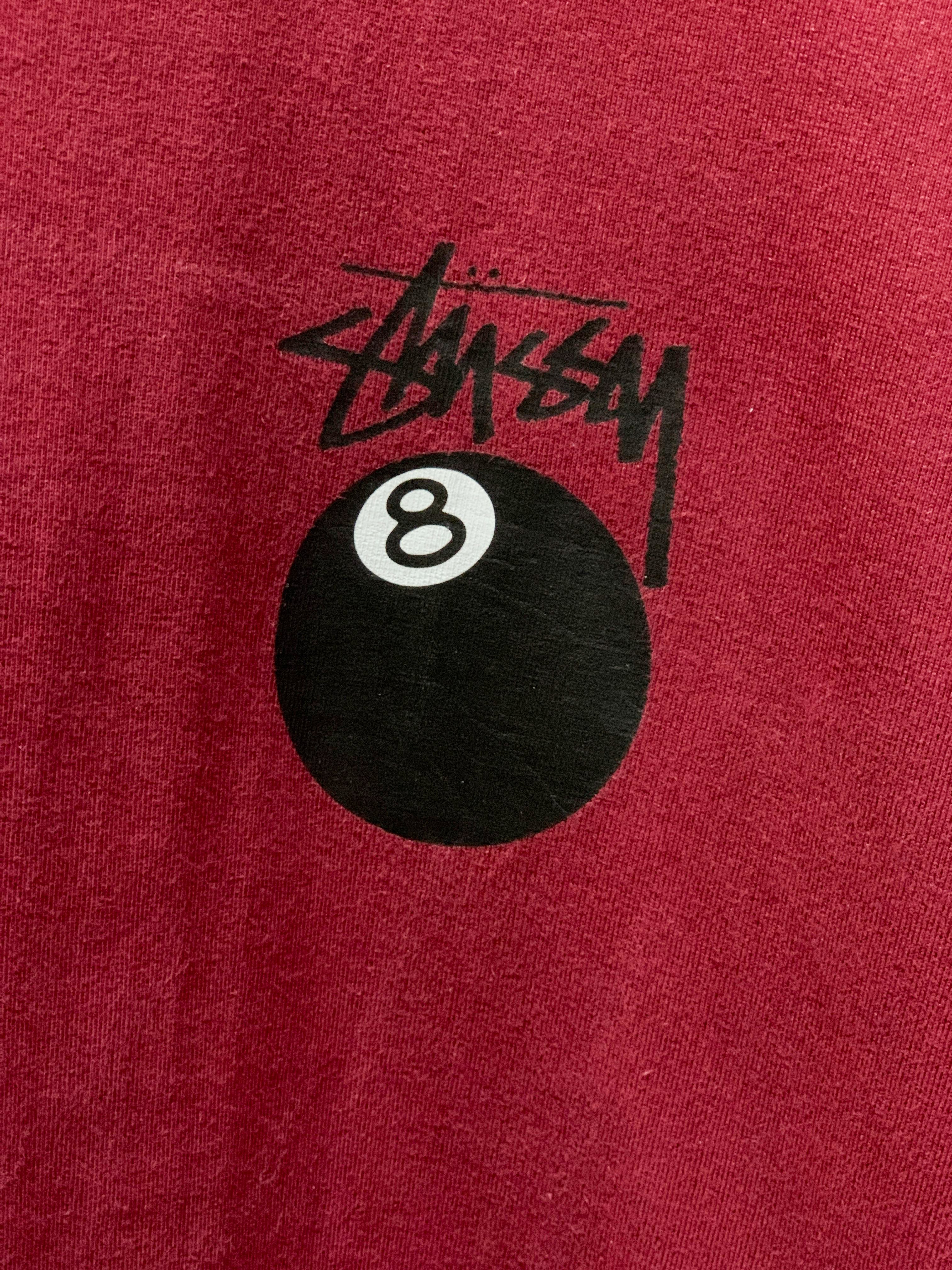 Stussy 8Ball Backprint L/S Tee - Extra Large