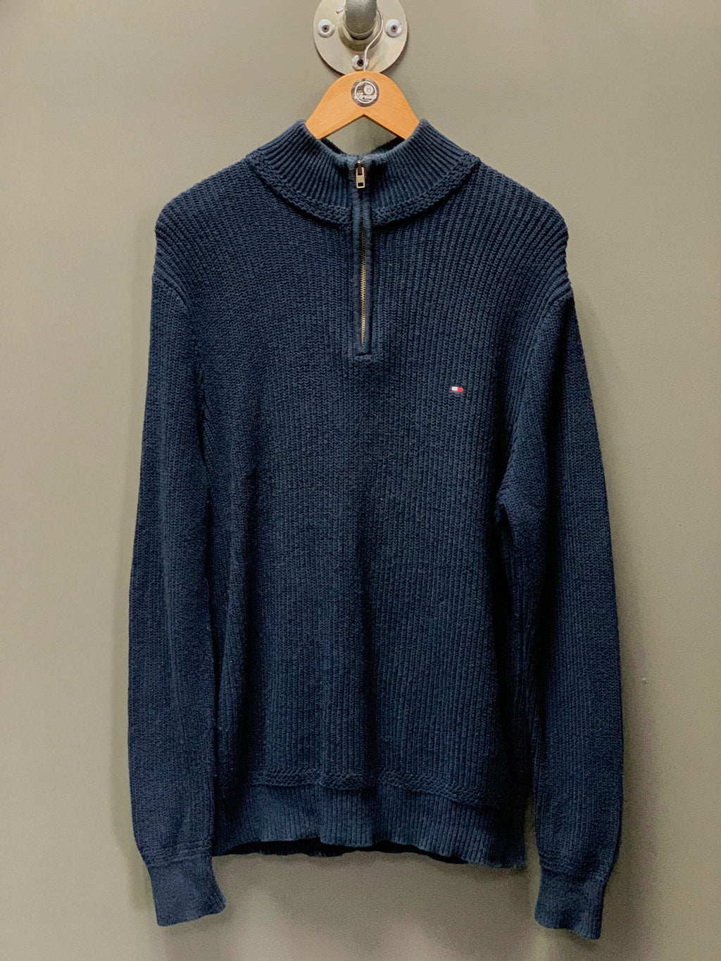 Tommy Hilfiger 1/4 Zip Knit Jersey - Medium