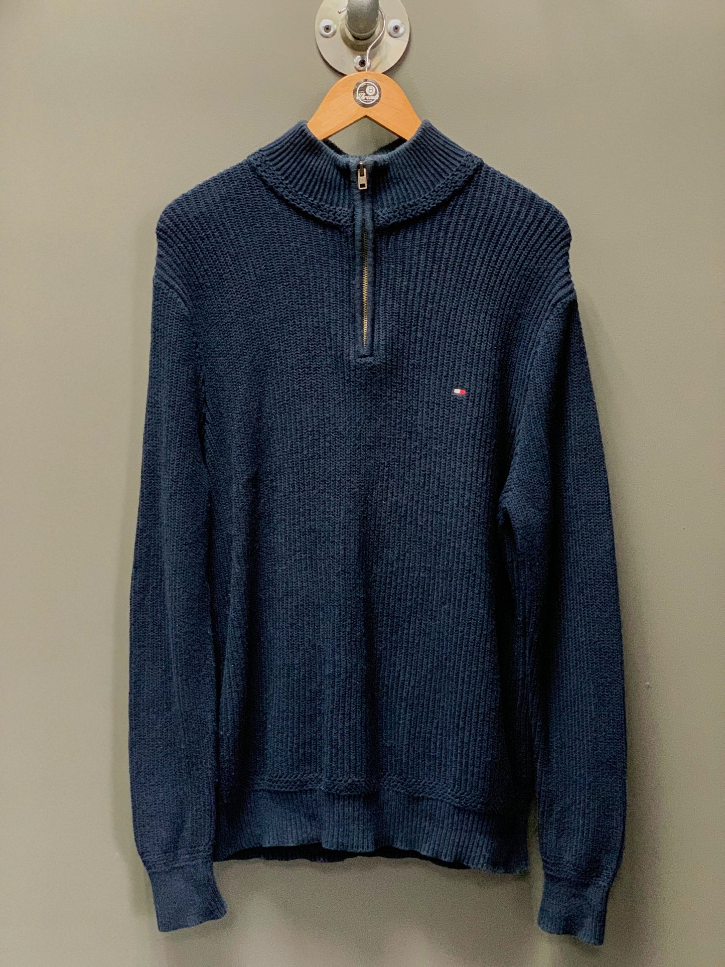 Tommy Hilfiger 1/4 Zip Knit Jersey - Small