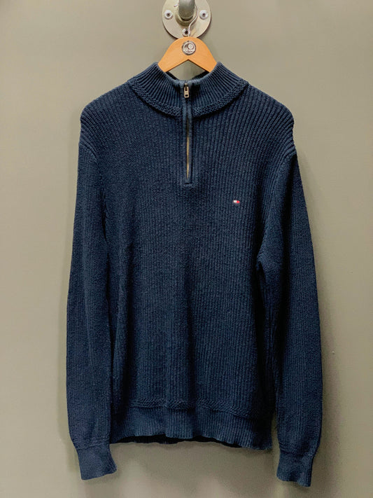Tommy Hilfiger 1/4 Zip Knit Jersey - Small