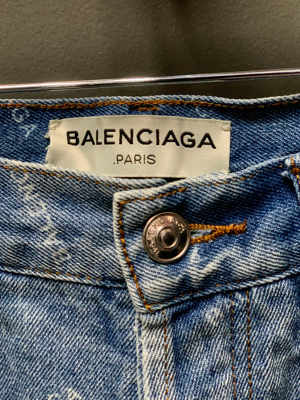 Balenciaga Allover Print Jeans - XS