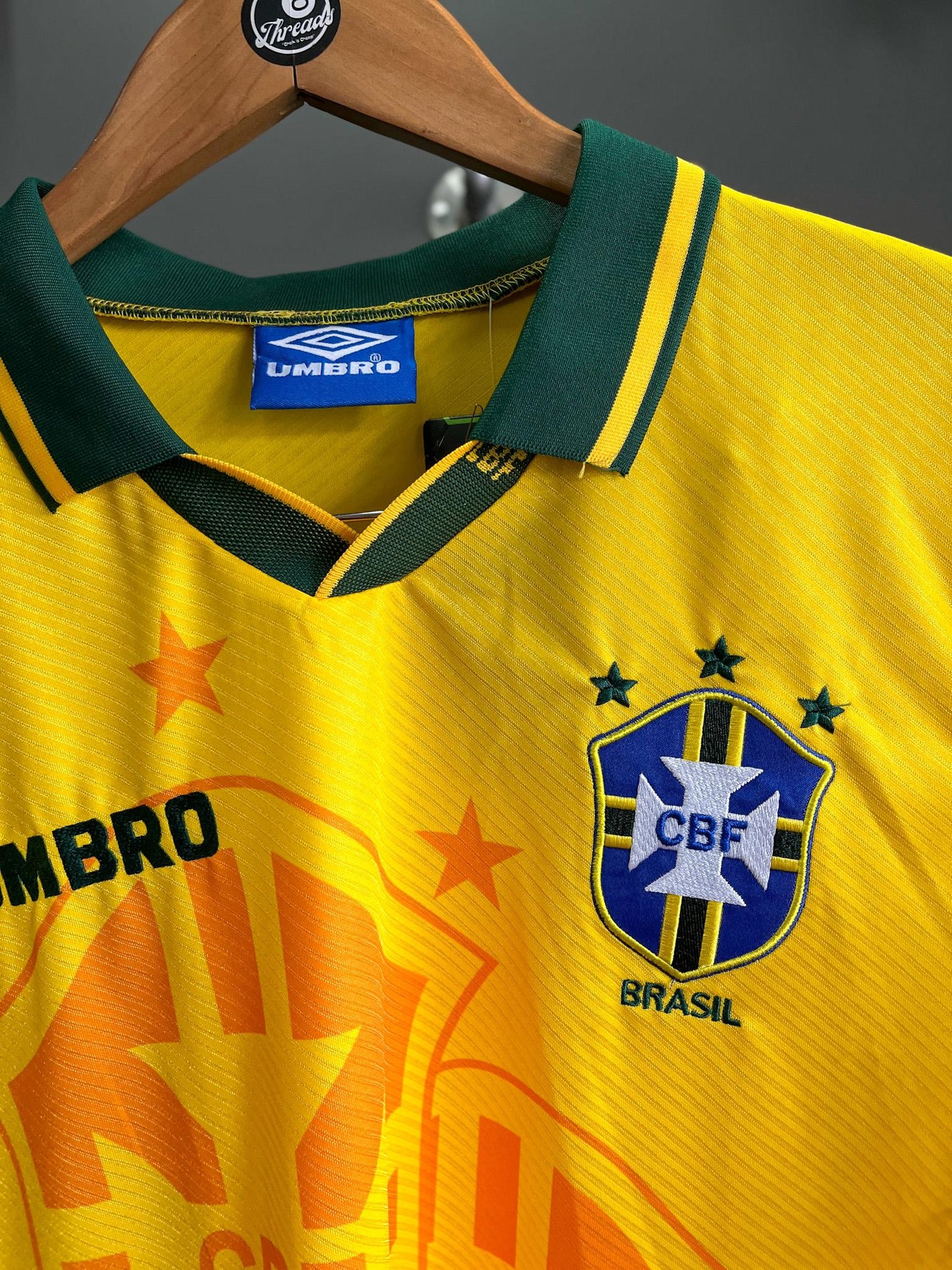 Brazil Retro Umbro 1996 Home Football Kit