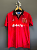 Manchester United 1994/96 Home Umbro Retro Football Jersey - Small
