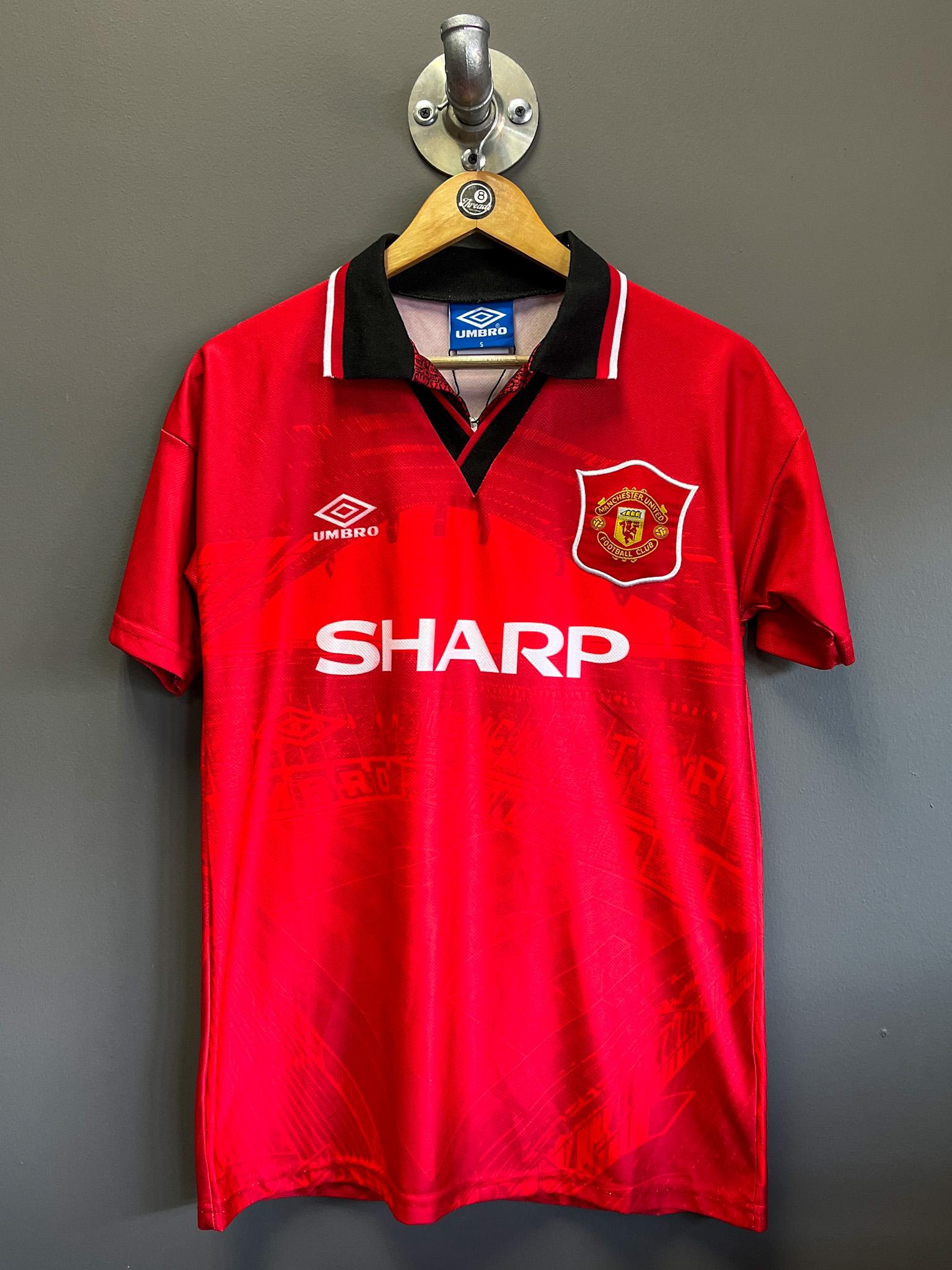 Manchester United 1994/96 Home Umbro Retro Football Jersey - Small