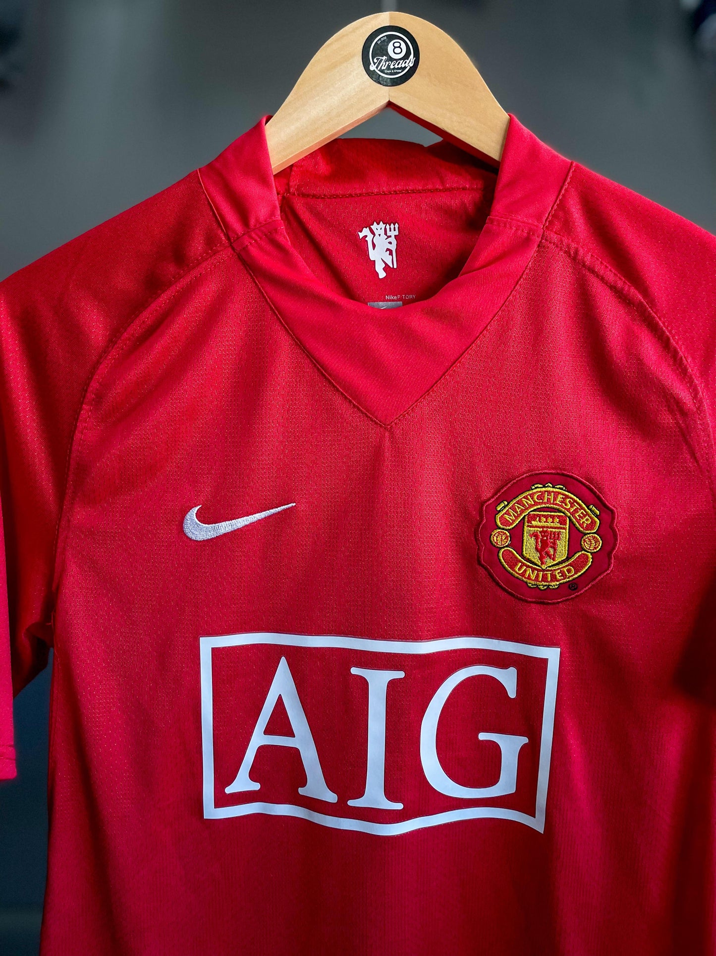 Manchester United Retro "Berbatov" 2007-09 Home Football Kit
