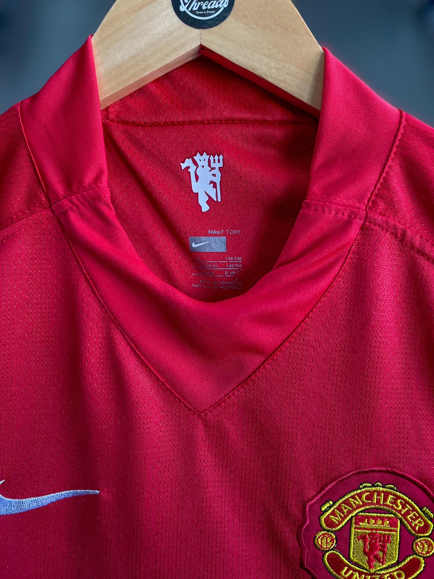 Manchester United Retro "Berbatov" 2007-09 Home Football Kit