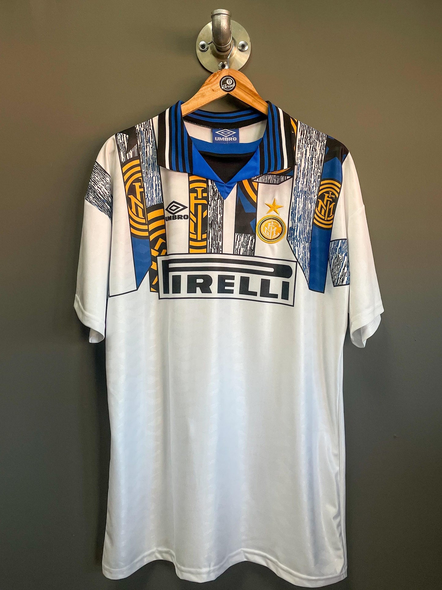 Inter Milan Firelli Retro Umbro Football Jersey/Kit - Fits Size Extra Large