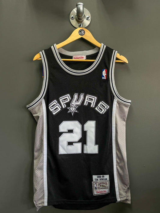 San Antonio Spurs "Duncan 21" Mitchell & Ness NBA Basketball Vest - Small
