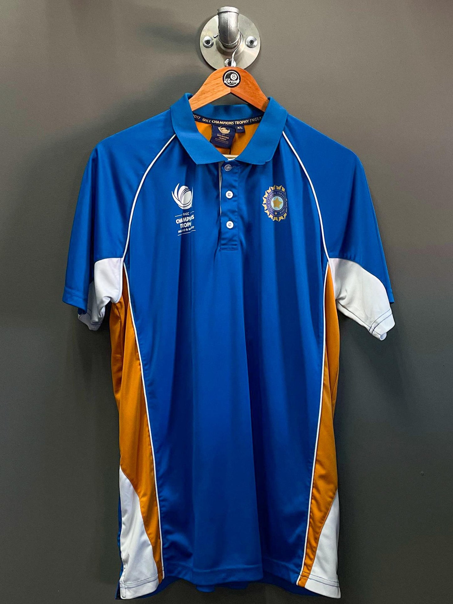 India Cricket ICC Trophy Team Jersey - Fits Large