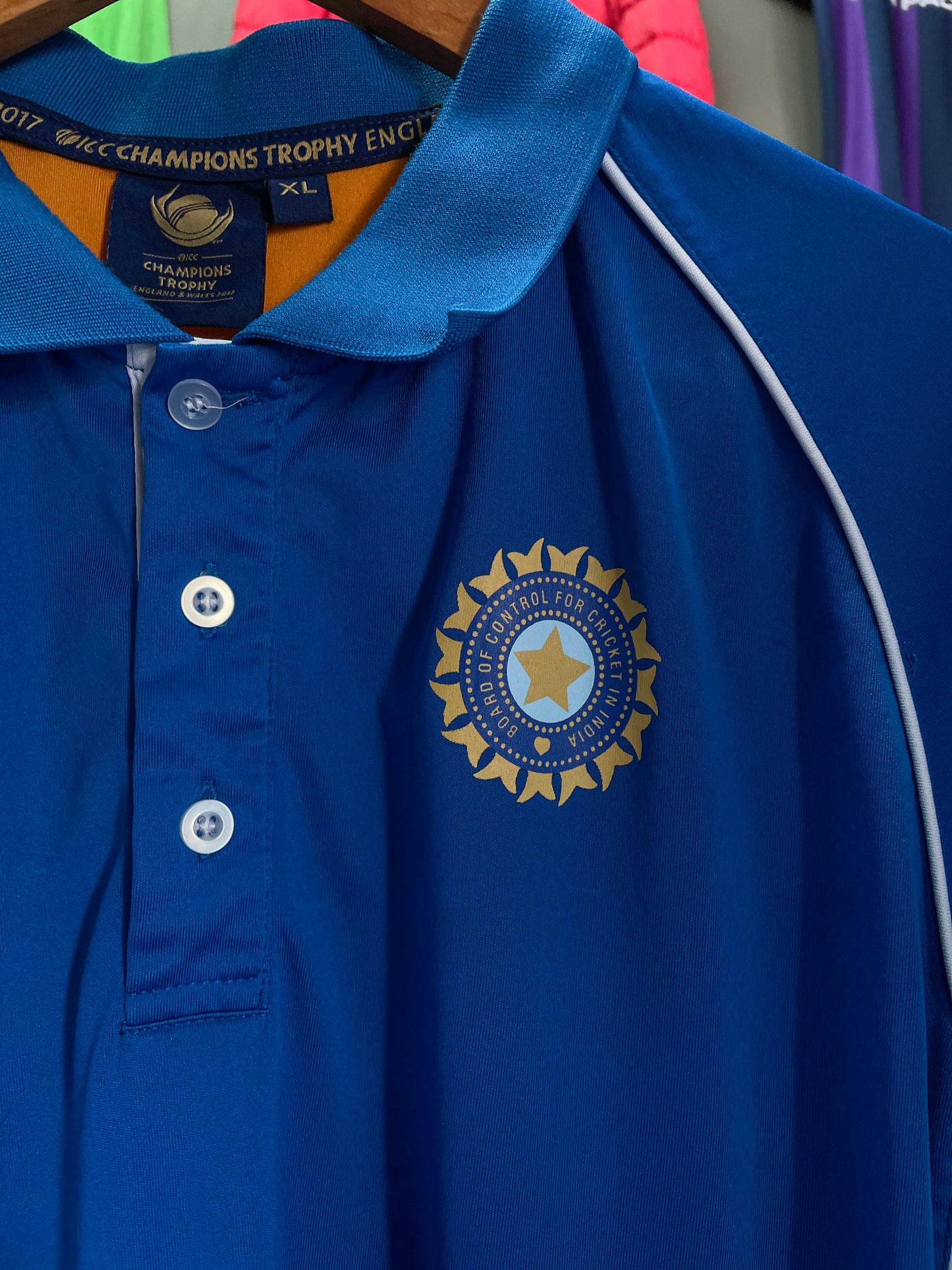 India Cricket ICC Trophy Team Jersey - Fits Large