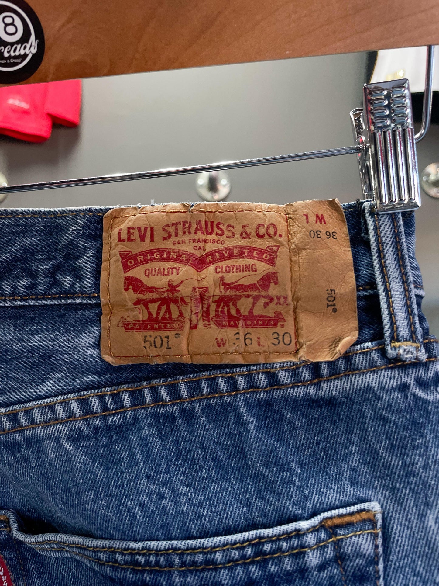 Levi’s Original 501 Denim Jeans - Size 36 (Large)