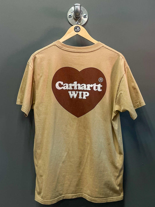 Carhartt WIP Embroidered Badge Graphic Tee - Size Small