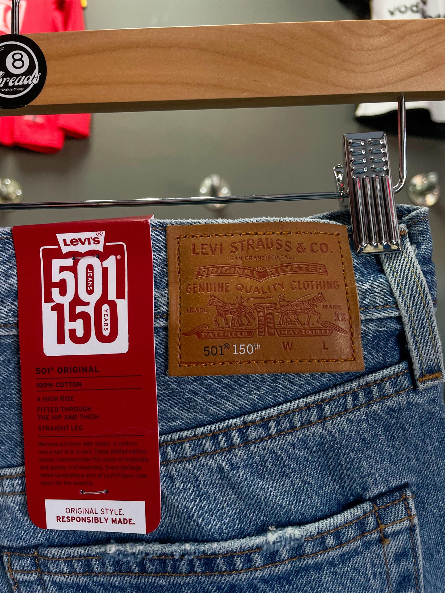 Levi’s Original 501 Limited Edition 150th Anniversary Denim Jeans - Size 32