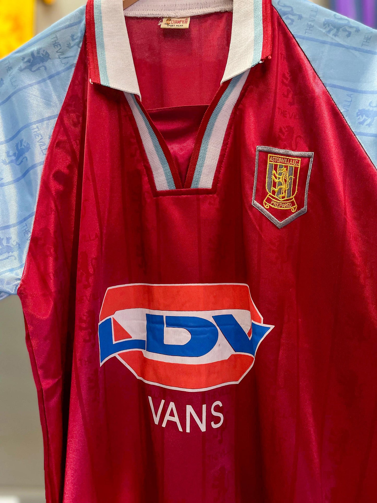 Aston Villa 1998-99 "Dublin 14" Home Fan Football Jersey