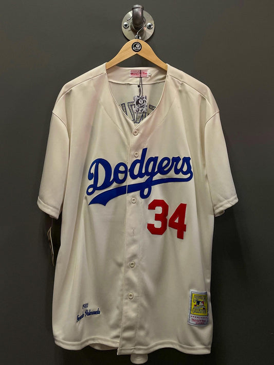 Los Angeles Dodgers "Valenzuela 34" Mitchell & Ness MLB Baseball Jersey