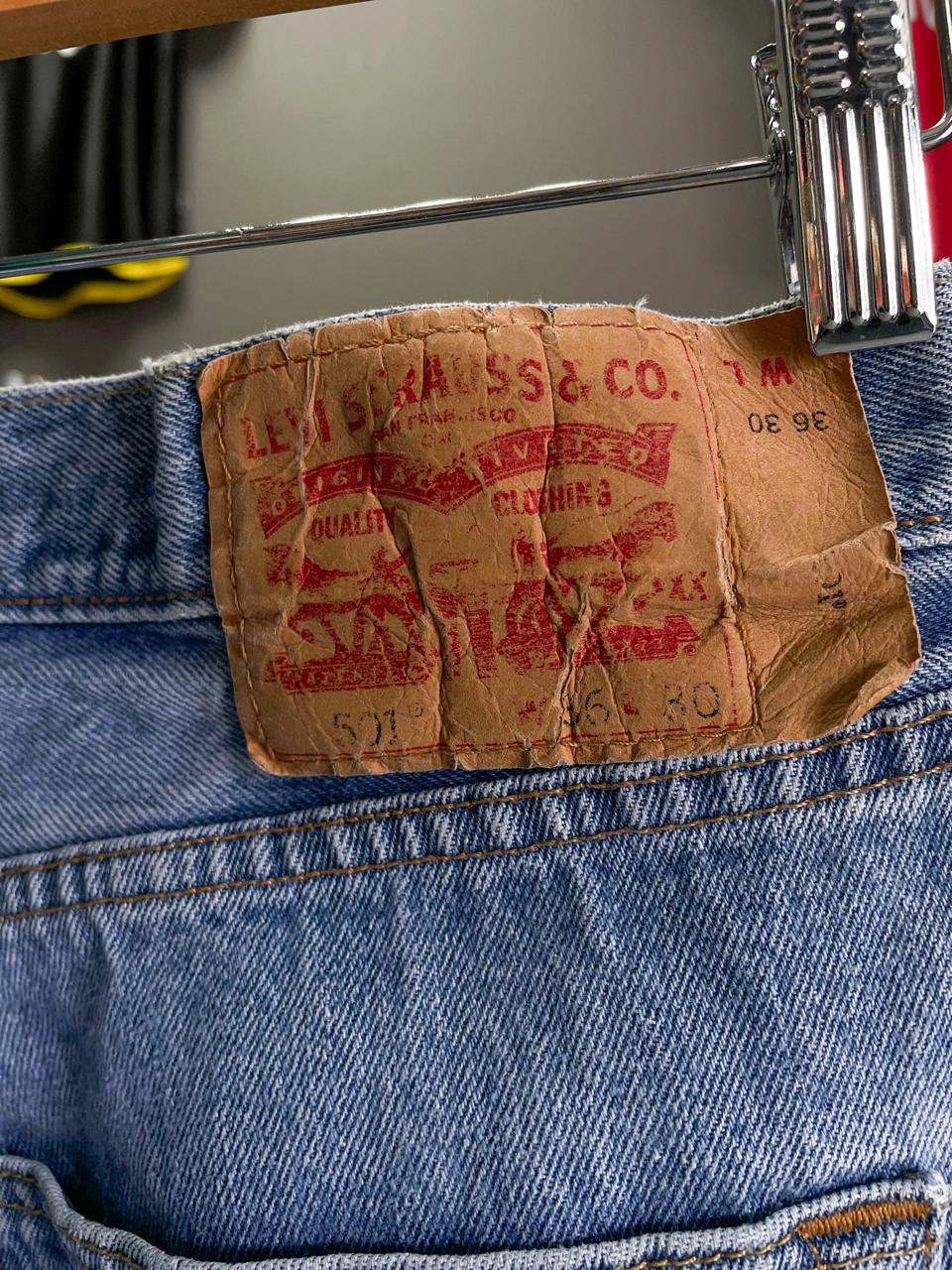 Levi's Original 501 Denim Jeans -  36x30 (Large)