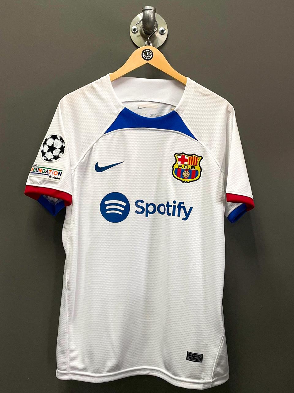 FC Barcelona 23/24 Away "Champions League Badge" Match Version Football Jersey