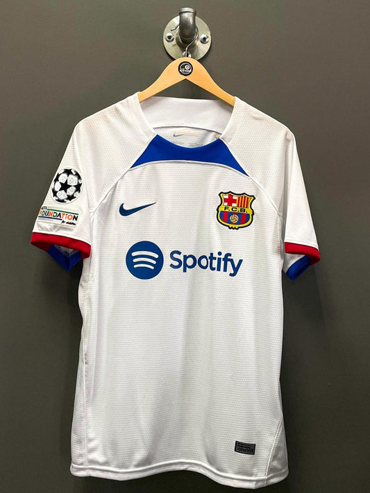 FC Barcelona 23/24 Away "Champions League Badge" Match Version Football Jersey
