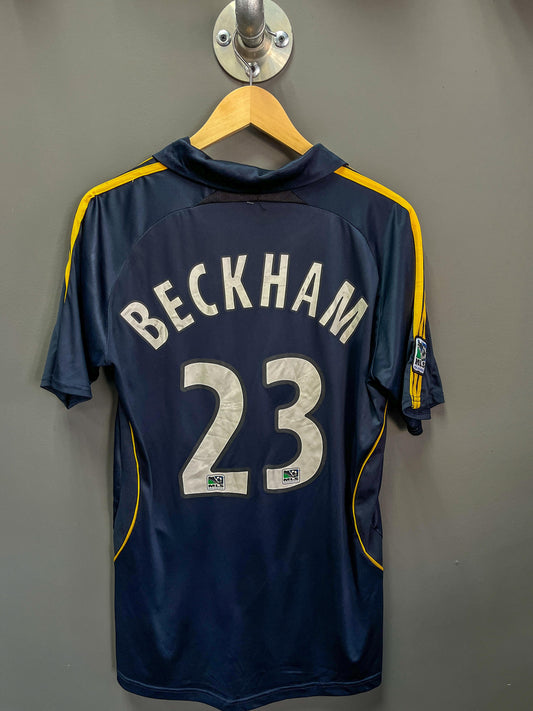 LA Galaxy MLS David Beckham 2007 Away Football Kit - Medium