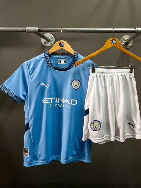 Manchester City Puma Home Kids Football Kit