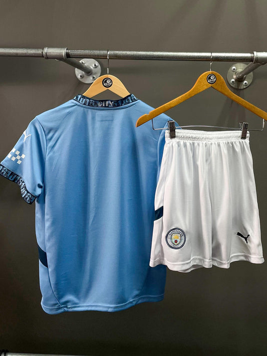 Manchester City Puma Home Kids Football Kit