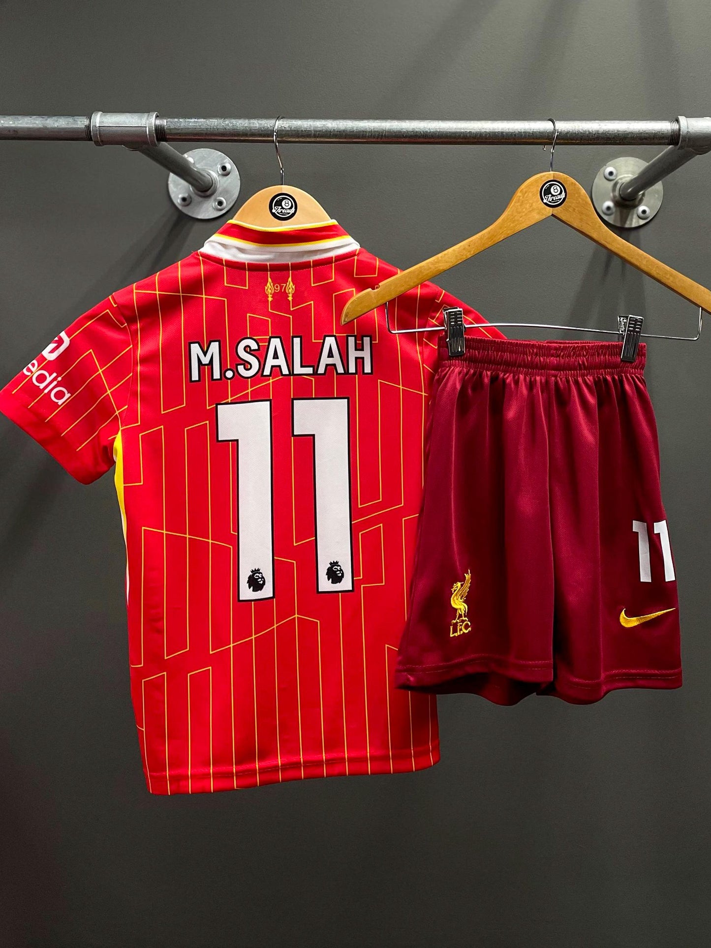 Liverpool 24/25 Home "Salah" Kids Football Kit