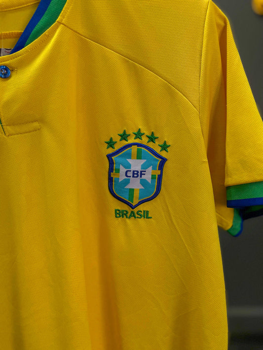 Brazil International Home Football Kit - Small