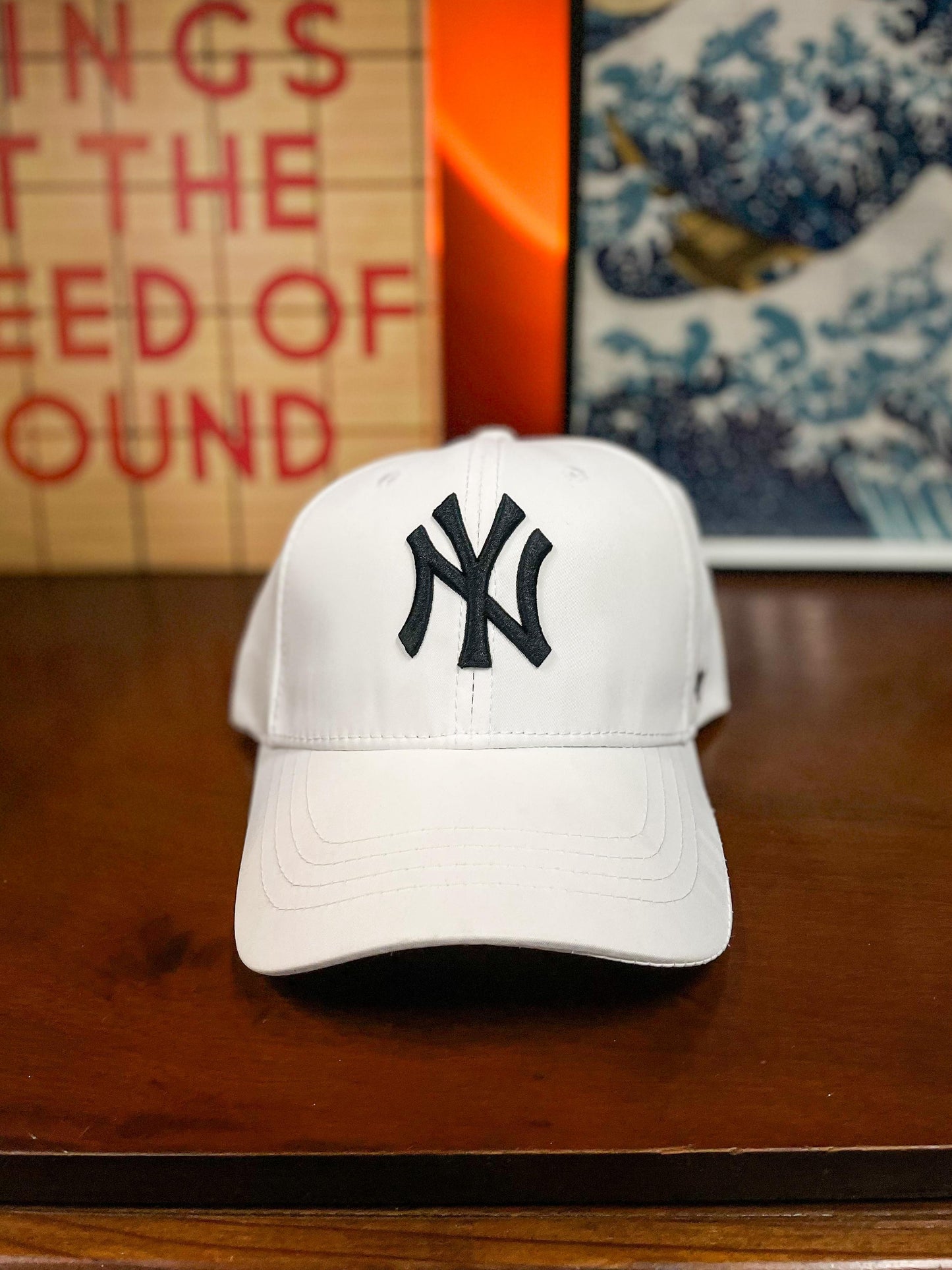 NY New York Brand 47 Adjustable Curved Peak Cap - White