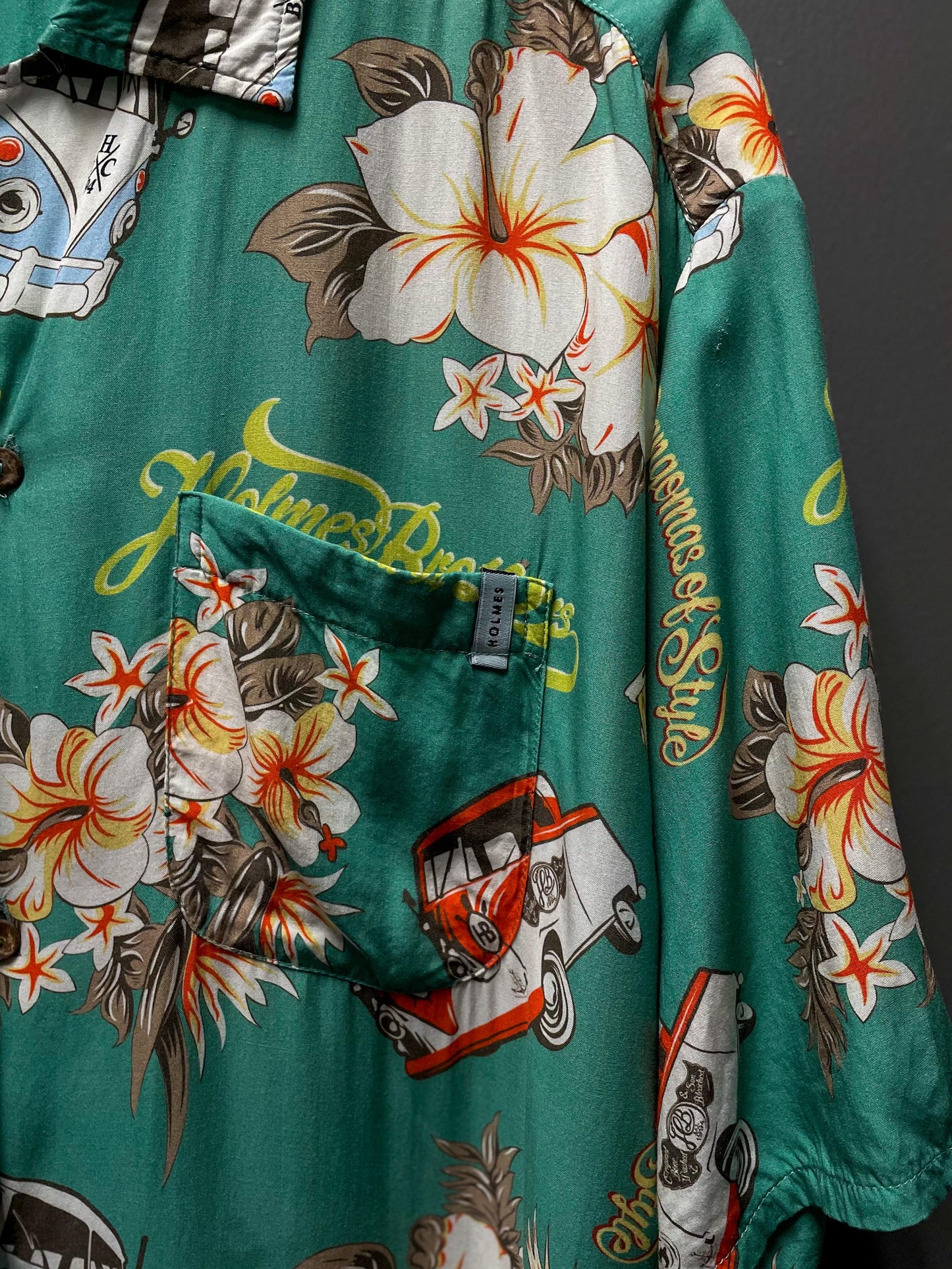 Holmes Bros Viscose Hawaiian Button Up Shirt - Extra Large