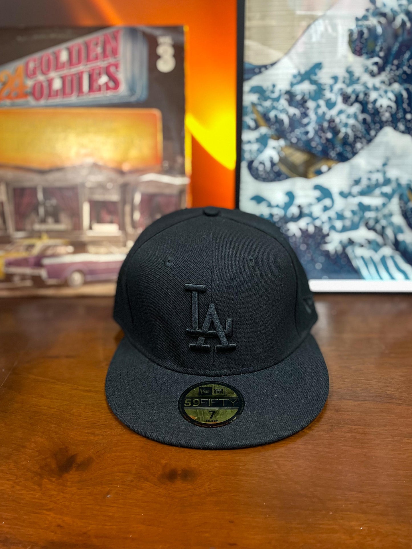LA Dodgers 59FIFTY New Era Blackout Fitted Cap