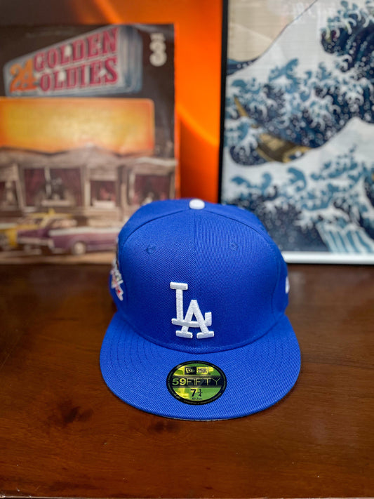 LA Dodgers Champions "2024 World Series Patch" 59FIFTY New Era Fitted Cap