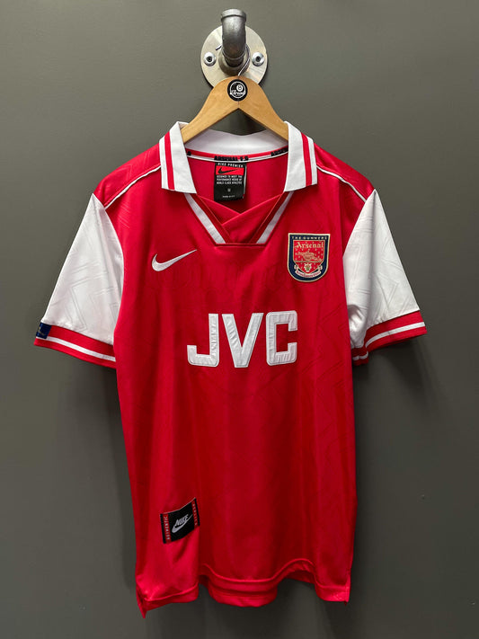 Arsenal FC 1996/98 Home Nike Retro Football Kit "Bergkamp 10" - Medium