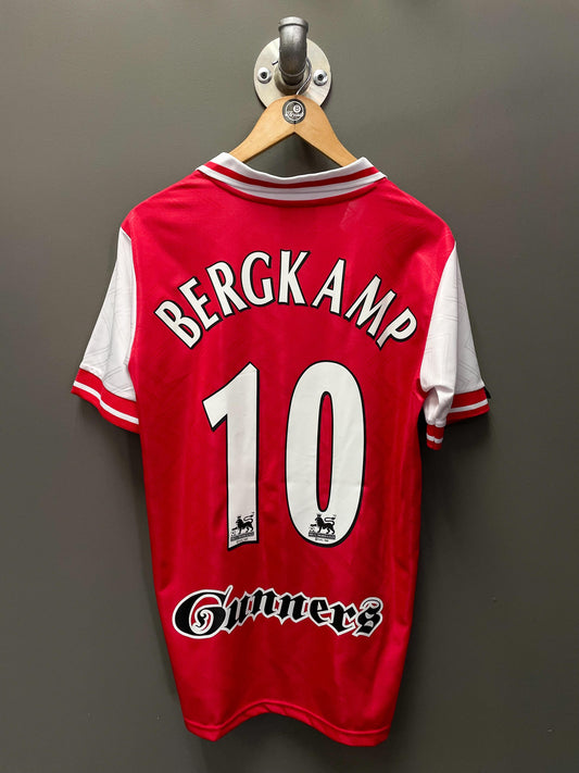 Arsenal FC 1996/98 Home Nike Retro Football Kit "Bergkamp 10" - Medium