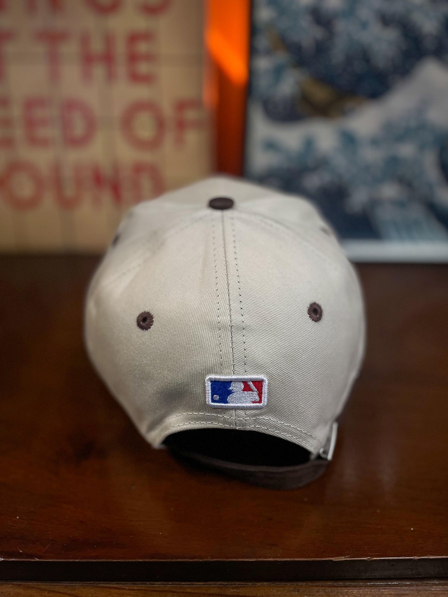 LA Los Angeles New Era 9FIFTY Curved Peak Cap - Brown/Cream