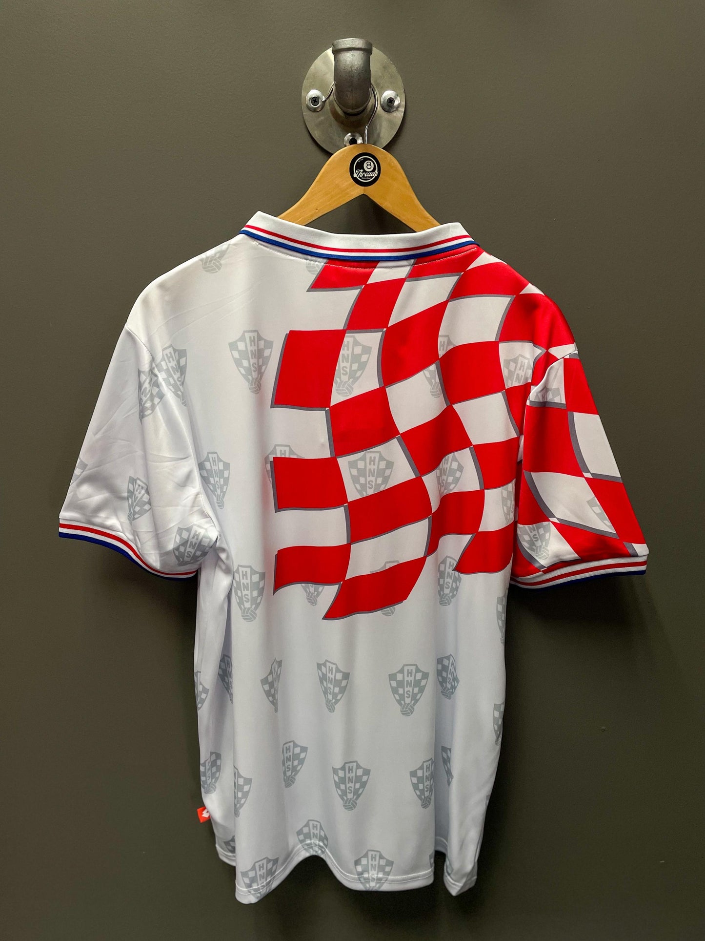 Croatia 1998 Home Lotto Retro Football Jersey - Large
