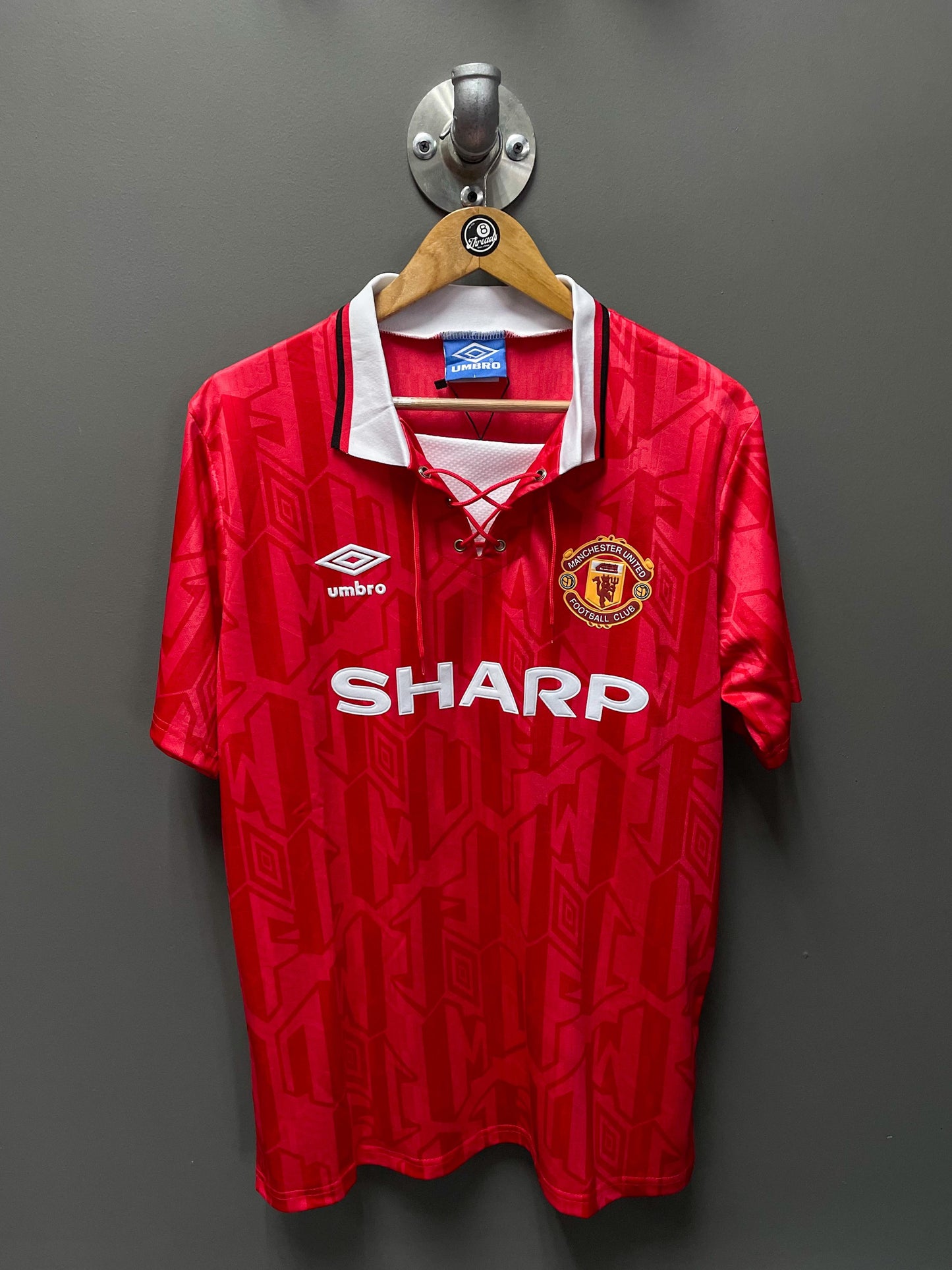 Manchester United 1992/94 Home Umbro Retro Football Kit - Large