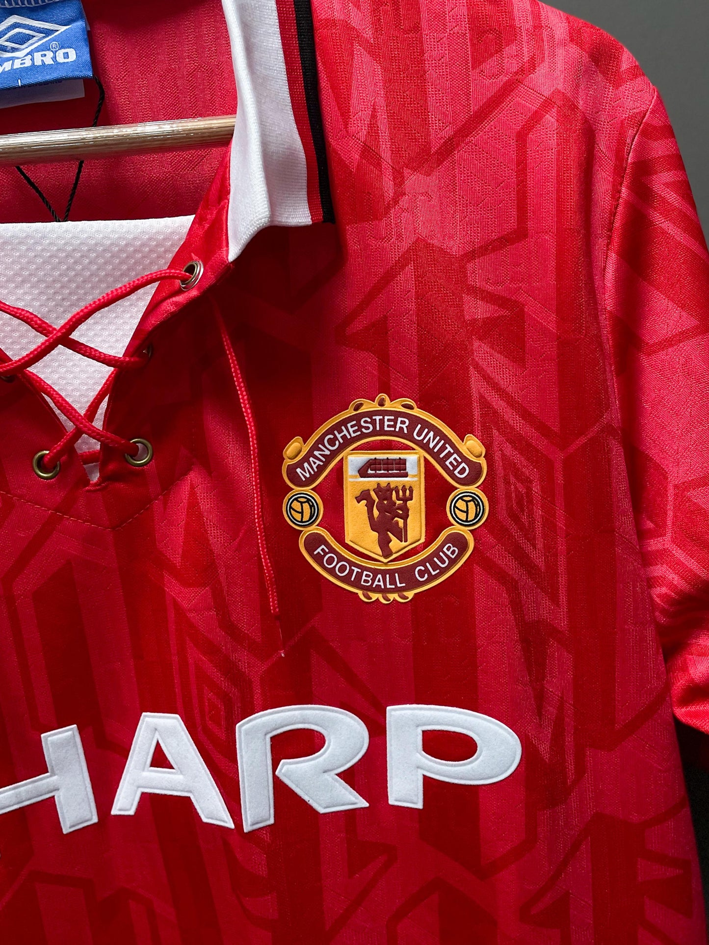 Manchester United 1992/94 Home Umbro Retro Football Kit - Large
