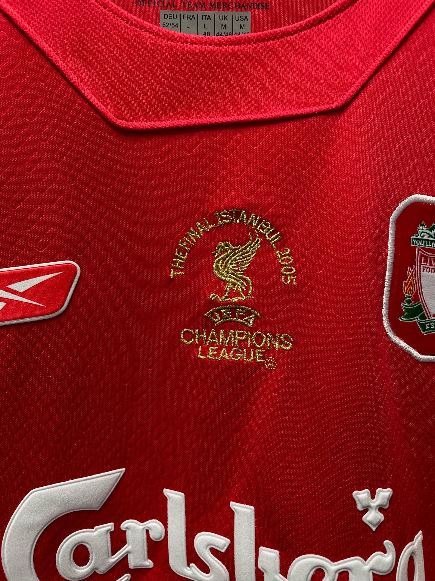 Liverpool FC 2005 Champions League Final Retro Football Jersey - Large