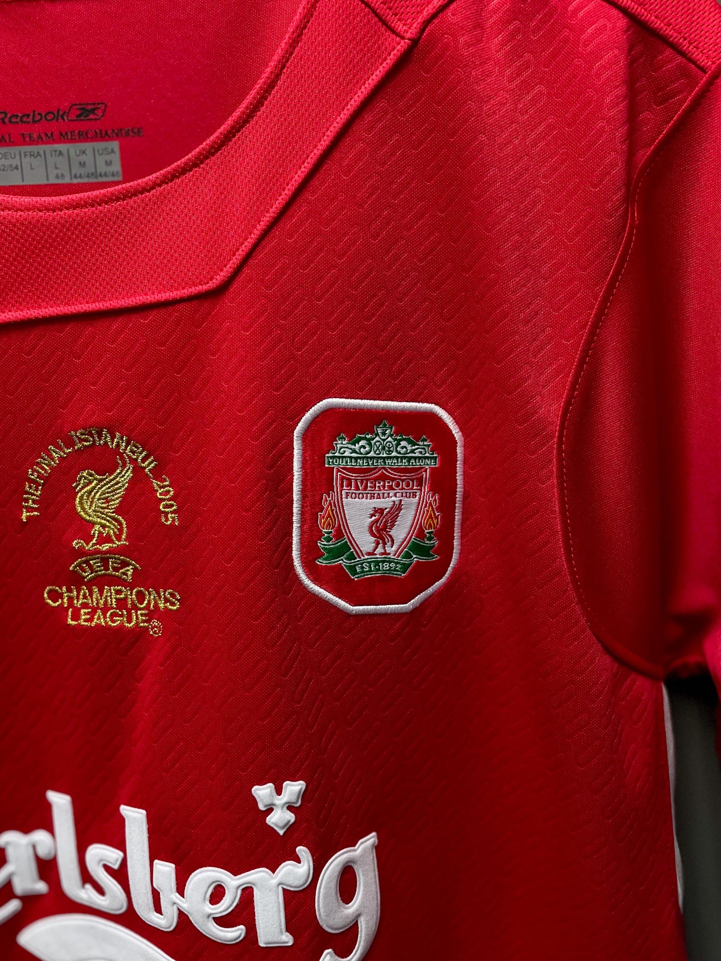 Liverpool FC 2005 Champions League Final Retro Football Jersey - Large