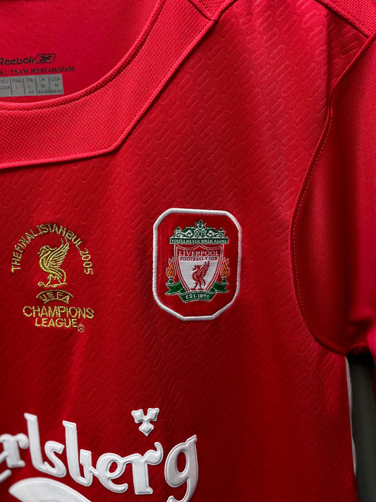 Liverpool FC 2005 Champions League Final Retro Football Jersey - Large