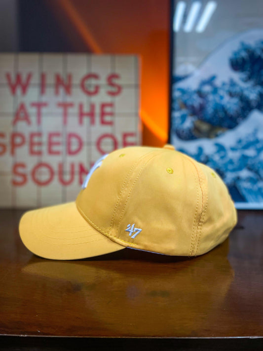 NY New York Brand 47 Curved Peak Cap - Mustard