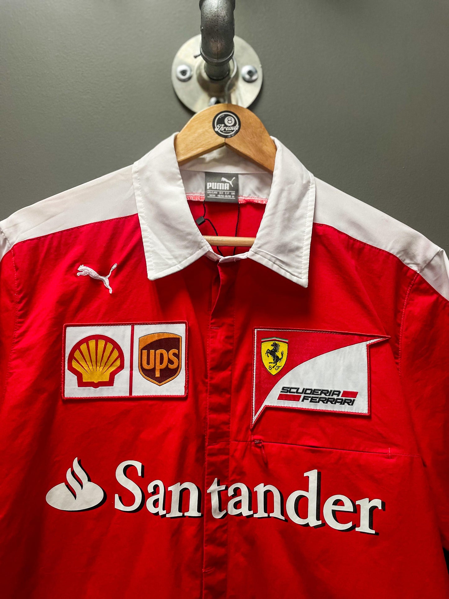 PUMA Scuderia Ferrari F1 Track Pit Crew Shirt - Medium