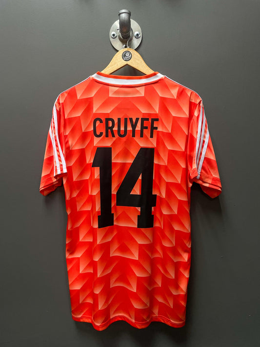 Netherlands 1988/99 Home Adidas "Cruyff 14" Retro Football Kit - Large